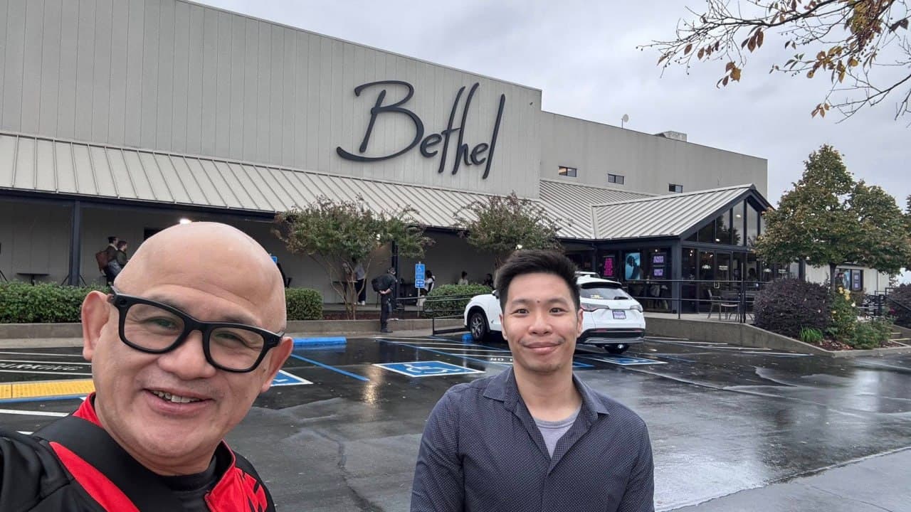 Myles Tan visiting Bethel Church in Redding California
