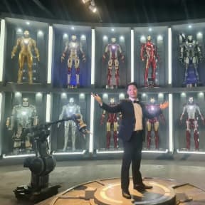 Myles Tan at Iron Man display