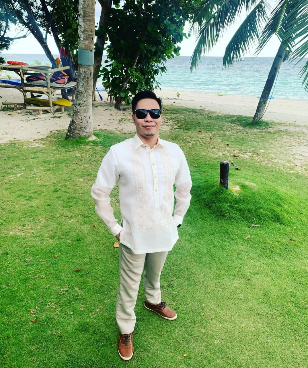 Myles Tan outdoors